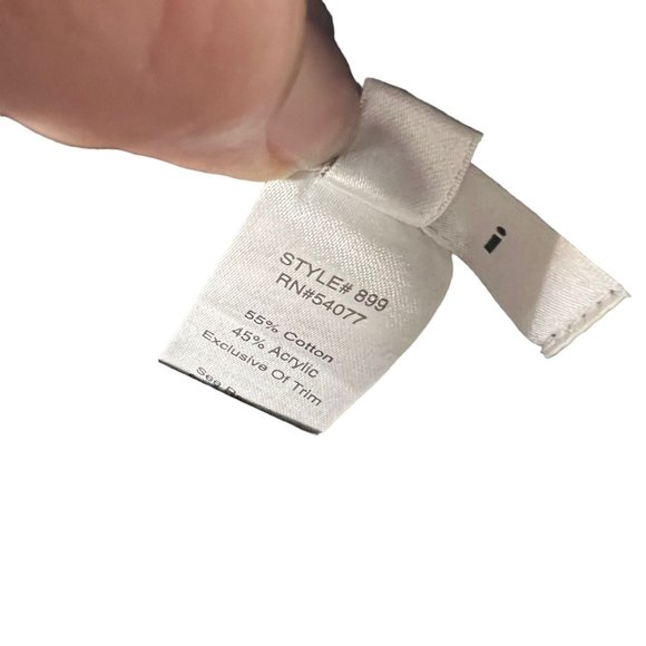 CAbi Deep Blue Cable Knit Double Zip Pullover Sweater Medium - Picture 5 of 8